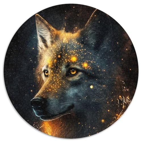 Puzzle 1000 Teile Wolf Puzzle für Erwachsene, Denkspiel für Teenager, 67,5 x 67,5 cm von RZFWJL