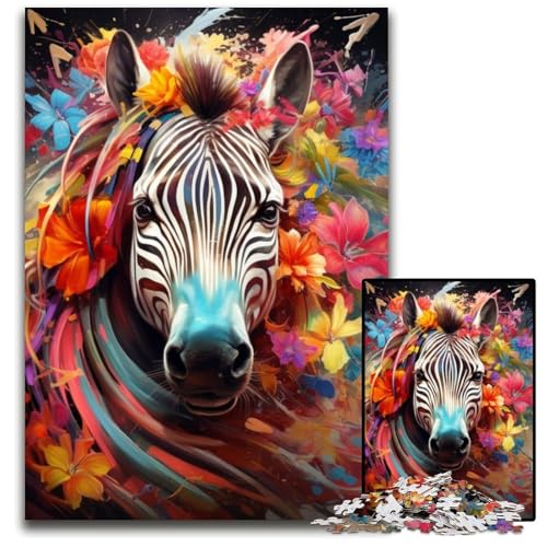 Puzzle 1000 Teile Zebra Unmögliches Puzzle für Erwachsene Perfekt für Halloween, Weihnachten, Geburtstagsgeschenk 26x38cm/10,23x14,96 Zoll Puzzle 1000 Teile Zebra Unmögliches Puzzle für Erwachsene Perfekt für Halloween, Weihnachten, Geburtstagsgeschenk 26x38cm/10,23x14,96 Zoll von RZFWJL