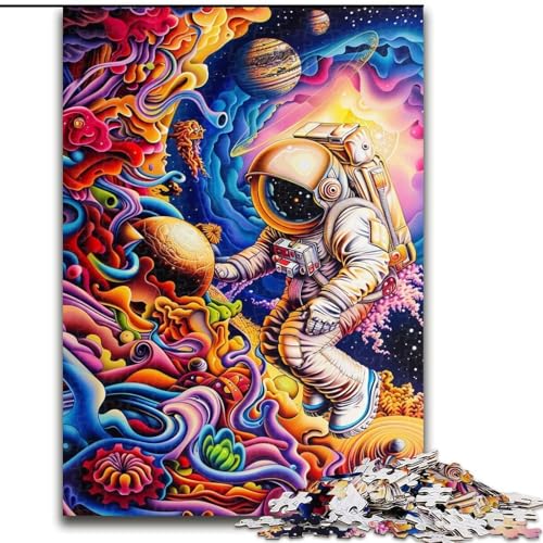 Puzzle 1000 Teile für Erwachsene, Astronautentraum, Spielzeug, Lernspiele, Stressabbau, tolle Geschenke und Spielzeuge (Größe 26x38cm) von RZFWJL