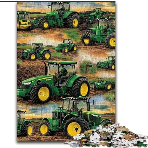 Puzzle 1000 Teile für Erwachsene, Bauernhof-Traktor-Puzzle, anspruchsvolles Denkspiel, Familienaktivität, Heimdekoration, 50x75cm von RZFWJL