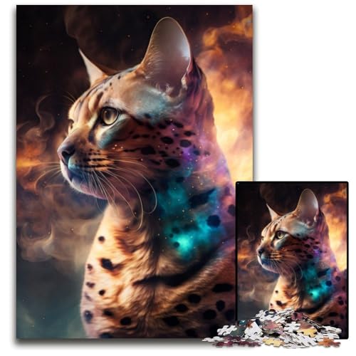 Puzzle 1000 Teile für Erwachsene, Bengalkatzennebel, Puzzle für Erwachsene, Geschenk für Männer und Frauen, Alltag und besondere Anlässe, 26x38cm/10,23x14,96 Zoll Puzzle 1000 Teile für Erwachsene, Bengalkatzennebel, Puzzle für Erwachsene, Geschenk für Männer und Frauen, Alltag und besondere Anlässe, 26x38cm/10,23x14,96 Zoll von RZFWJL
