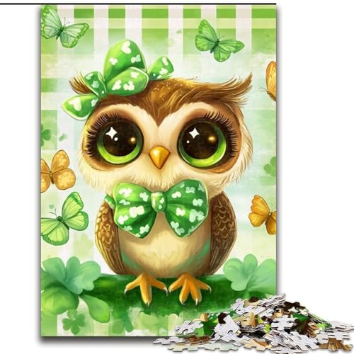 Puzzle 1000 Teile für Erwachsene, Eulen-Puzzle, anspruchsvolles Denkspiel, Familienaktivität, Heimdekoration, 50x75cm von RZFWJL