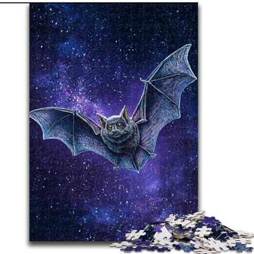 Puzzle 1000 Teile für Erwachsene, Fantasy-Fledermaus, Lernpuzzle, ganze Familie (Größe 50x75cm) von RZFWJL