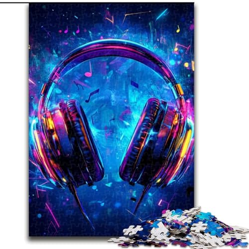 Puzzle 1000 Teile für Erwachsene, Galaxy-Kopfhörer, interaktives Familienspiel, DIY-Heimdekoration, Gehirn-Herausforderung, Geschenk, 50x75cm Puzzle 1000 Teile für Erwachsene, Galaxy-Kopfhörer, interaktives Familienspiel, DIY-Heimdekoration, Gehirn-Herausforderung, Geschenk, 50x75cm von RZFWJL