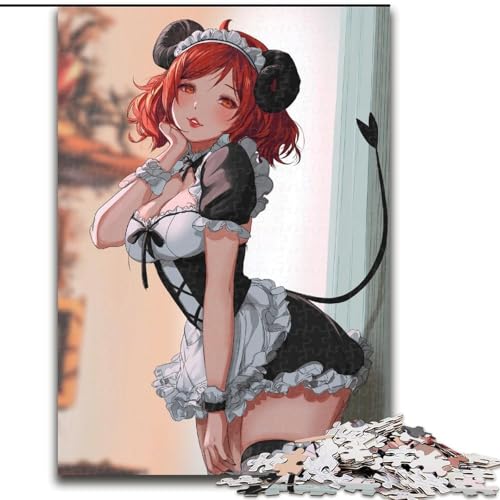 Puzzle 1000 Teile für Erwachsene, Geschenke, Anime Cat Maid, Spielzeug, Lernspiele, Stressabbau, tolle Geschenke und Spielzeuge (Größe 50x75cm) von RZFWJL