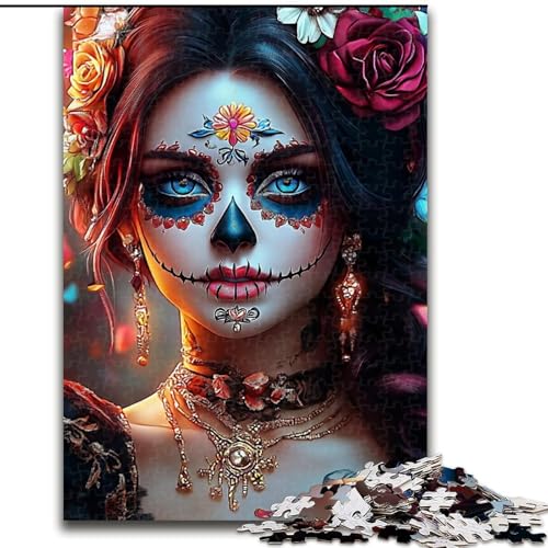 Puzzle 1000 Teile für Erwachsene, Geschenke, Fantasy-Skelett, Spielzeug, Lernspiele, Stressabbau, tolle Geschenke und Spielzeuge (Größe 50x75cm) von RZFWJL