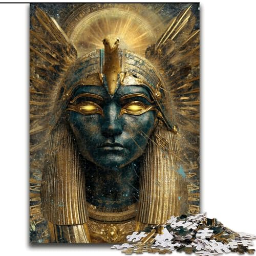 Puzzle 1000 Teile für Erwachsene, Geschenke zum Thema Der altägyptische Gott Ra, Spielzeug, Lernspiele, Stressabbau, tolle Geschenke und Spielzeuge (Größe 50x75cm) von RZFWJL