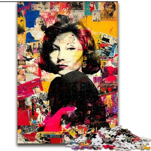 Puzzle 1000 Teile für Erwachsene, Graffiti-Kunst, für 14+, anspruchsvolles Spiel als Geschenk für die ganze Familie und Freunde (Größe 26x38cm) von RZFWJL