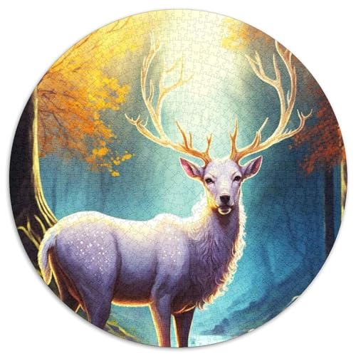 Puzzle 1000 Teile für Erwachsene, Hirsch im Wald, Unmögliches Puzzle für Erwachsene, Hochschwieriges Denkspiel für Teenager, 67,5 x 67,5 cm Puzzle 1000 Teile für Erwachsene, Hirsch im Wald, Unmögliches Puzzle für Erwachsene, Hochschwieriges Denkspiel für Teenager, 67,5 x 67,5 cm von RZFWJL