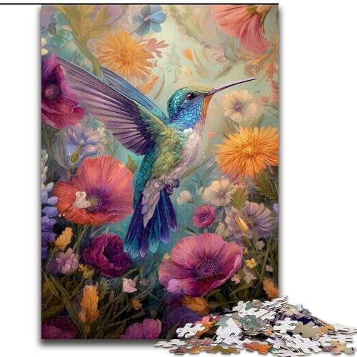 Puzzle 1000 Teile für Erwachsene, Kolibri-Puzzle, interaktives Familienspiel, Familienaktivitätsspiel, 50x75cm Puzzle 1000 Teile für Erwachsene, Kolibri-Puzzle, interaktives Familienspiel, Familienaktivitätsspiel, 50x75cm von RZFWJL