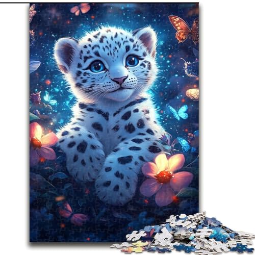 Puzzle 1000 Teile für Erwachsene, Leopardenjunges, Familienaktivitätsspiel für Teenager, anspruchsvolles Denkspiel, 50x75cm von RZFWJL