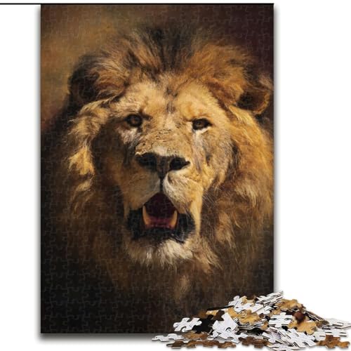Puzzle 1000 Teile für Erwachsene, Löwen-Puzzle, Familienaktivitätsspiel für Teenager, anspruchsvolles Denkspiel, 50x75cm von RZFWJL