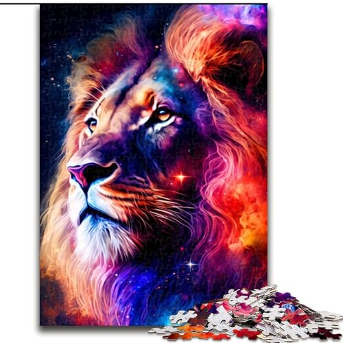 Puzzle 1000 Teile für Erwachsene, Löwen-Puzzle aus Pappe, Familieninteraktion und Gehirn-Herausforderung, Familienaktivitäts-Herausforderung, 1000 Teile(26x38cm) von RZFWJL
