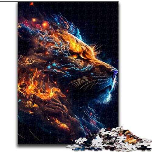Puzzle 1000 Teile für Erwachsene, Löwenpuzzle aus Holz, Weihnachten, Halloween, Ostern, Neujahr, 1000 Teile(50x75cm) von RZFWJL