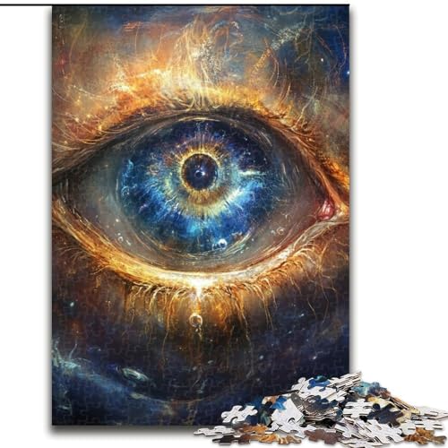 Puzzle 1000 Teile für Erwachsene, Magic Eye Jigsaw, anspruchsvolles Denkspiel, Familienaktivität, Heimdekoration, 50x75cm von RZFWJL