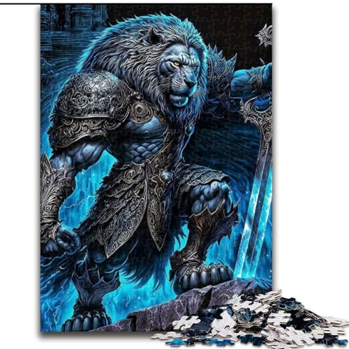 Puzzle 1000 Teile für Erwachsene, Mechanisches Tiger-Puzzle aus Holz, Herausforderndes Denkspiel für Teenager, Familienspaß, interaktives Spiel, 1000 Teile(50x75cm) von RZFWJL