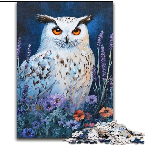 Puzzle 1000 Teile für Erwachsene, Mohn-Eulen-Puzzle, Familienaktivitätsspiel für Teenager, anspruchsvolles Denkspiel, 50x75cm von RZFWJL