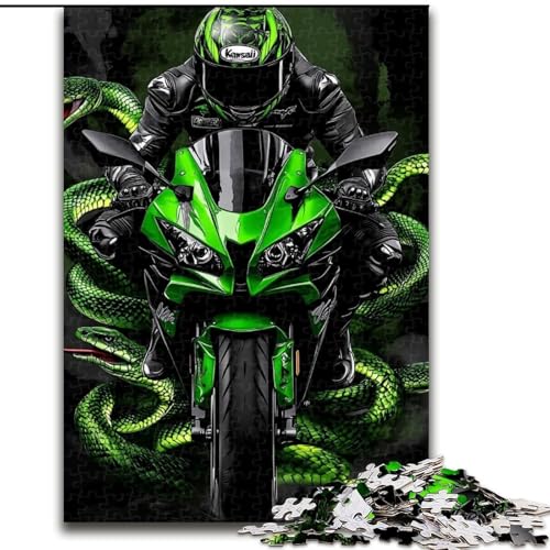 Puzzle 1000 Teile für Erwachsene, Motorrad-Puzzle, anspruchsvolles Denkspiel, Familienaktivität, Heimdekoration, 50x75cm von RZFWJL