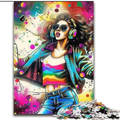 Puzzle 1000 Teile für Erwachsene, Musik-Mädchen, Puzzle-Geschenk, DIY-Spaß, geeignet für die Dekoration von Zuhause, Wohnzimmer, Büro, 50x75cm Puzzle 1000 Teile für Erwachsene, Musik-Mädchen, Puzzle-Geschenk, DIY-Spaß, geeignet für die Dekoration von Zuhause, Wohnzimmer, Büro, 50x75cm von RZFWJL