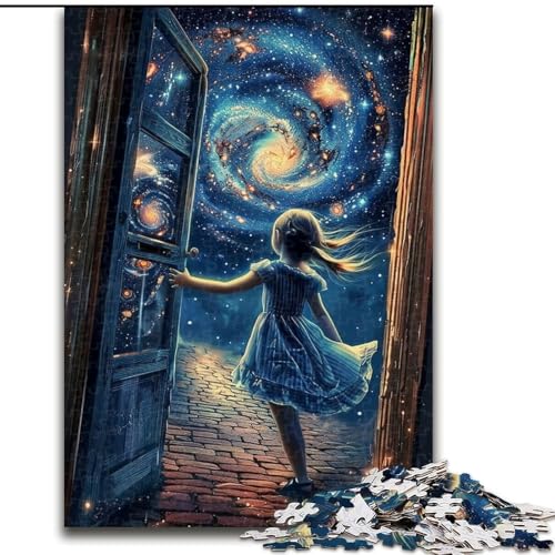 Puzzle 1000 Teile für Erwachsene, Nachthimmel, kleines Mädchen, interaktives Familienspiel, DIY-Heimdekoration, Gehirn-Herausforderung, Geschenk, 50x75cm Puzzle 1000 Teile für Erwachsene, Nachthimmel, kleines Mädchen, interaktives Familienspiel, DIY-Heimdekoration, Gehirn-Herausforderung, Geschenk, 50x75cm von RZFWJL