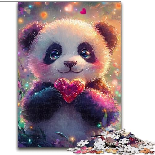 Puzzle 1000 Teile für Erwachsene, Panda-Puzzle, Familienaktivitätsspiel für Teenager, anspruchsvolles Denkspiel, 50x75cm von RZFWJL