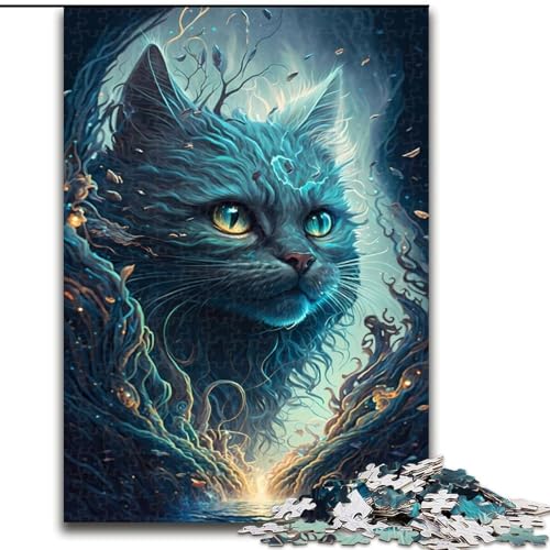 Puzzle 1000 Teile für Erwachsene, Perserkatzen-Folklore-Puzzle aus Holz, anspruchsvolles Denkspiel für Teenager, unterhaltsames interaktives Spiel für die ganze Familie, 1000 Teile(50x75cm) von RZFWJL