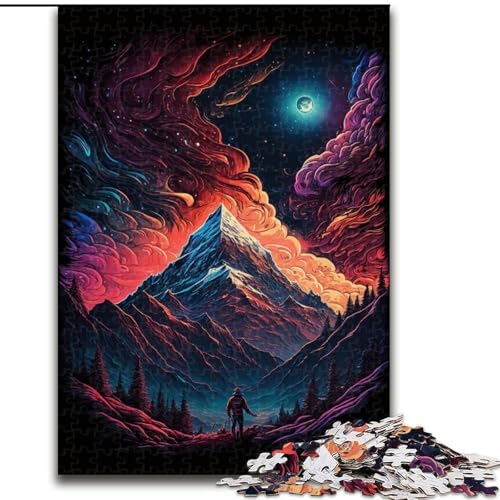 Puzzle 1000 Teile für Erwachsene, Planet im Weltraum, Puzzle aus Holz, anspruchsvolles Denkspiel für Teenager, unterhaltsames interaktives Spiel für die ganze Familie, 1000 Teile(50x75cm) von RZFWJL