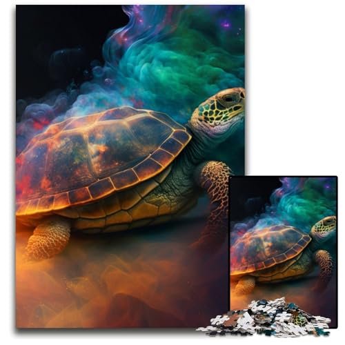 Puzzle 1000 Teile für Erwachsene, Schildkrötennebel, Papppuzzle, anspruchsvolles DIY-Denkspiel, perfektes Familienspiel oder dekoratives Geschenk, 26x38cm/10,23x14,96 Zoll Puzzle 1000 Teile für Erwachsene, Schildkrötennebel, Papppuzzle, anspruchsvolles DIY-Denkspiel, perfektes Familienspiel oder dekoratives Geschenk, 26x38cm/10,23x14,96 Zoll von RZFWJL