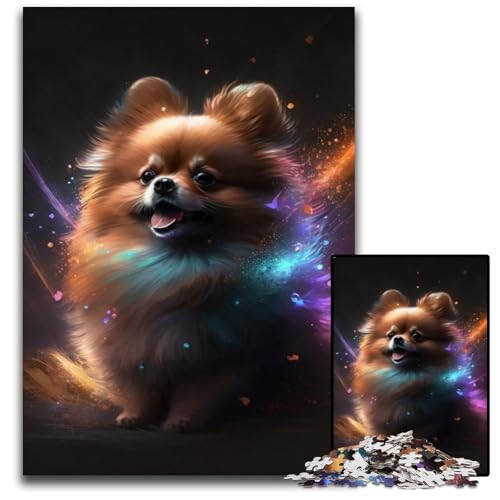 Puzzle 1000 Teile für Erwachsene, Spirit Dog, Holzpuzzle, anspruchsvolles DIY-Denkspiel, perfektes Familienspiel oder dekoratives Geschenk, 50x75cm/19,68x29,52 Zoll Puzzle 1000 Teile für Erwachsene, Spirit Dog, Holzpuzzle, anspruchsvolles DIY-Denkspiel, perfektes Familienspiel oder dekoratives Geschenk, 50x75cm/19,68x29,52 Zoll von RZFWJL