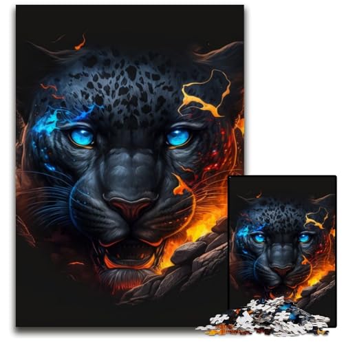Puzzle 1000 Teile für Erwachsene, Tier-Leopard, Holzpuzzle für Erwachsene, perfekt für Familienspaß an Weihnachten, Thanksgiving, Geburtstagen und Ostern, 50x75cm/19,68x29,52 Zoll Puzzle 1000 Teile für Erwachsene, Tier-Leopard, Holzpuzzle für Erwachsene, perfekt für Familienspaß an Weihnachten, Thanksgiving, Geburtstagen und Ostern, 50x75cm/19,68x29,52 Zoll von RZFWJL
