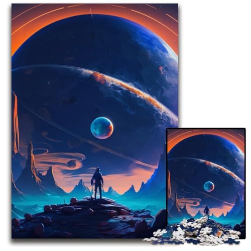 Puzzle 1000 Teile für Erwachsene, Universum, Planet, Holzpuzzle, anspruchsvolles DIY-Denkspiel, perfektes Familienspiel oder dekoratives Geschenk, 50x75cm/19,68x29,52 Zoll Puzzle 1000 Teile für Erwachsene, Universum, Planet, Holzpuzzle, anspruchsvolles DIY-Denkspiel, perfektes Familienspiel oder dekoratives Geschenk, 50x75cm/19,68x29,52 Zoll von RZFWJL