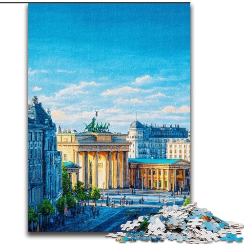 Puzzle 1000 Teile für Erwachsene, amerikanische Architektur, Lernspielzeug, einzigartige Geburtstags- und Geschenkideen für Kinder ab 14 Jahren (Größe 50x75cm) von RZFWJL