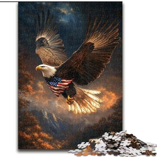 Puzzle 1000 Teile für Erwachsene Flying Eagle Puzzle Spiel für Erwachsene Geschenk Familieninteraktives Spiel Gehirnherausforderung Geschenk 50X75CM von RZFWJL