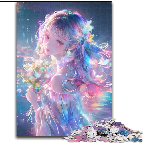Puzzle 1000 Teile für Erwachsene Japanisches Anime-Mädchen-Puzzle Spiel für Erwachsene Geschenk Familieninteraktives Spiel Gehirnherausforderung Geschenk 50X75CM von RZFWJL