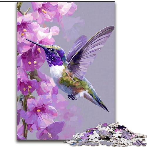 Puzzle 1000 Teile für Erwachsene Kolibri-Puzzle Spiel für Erwachsene Geschenk Familieninteraktives Spiel Gehirnherausforderung Geschenk 50X75CM von RZFWJL