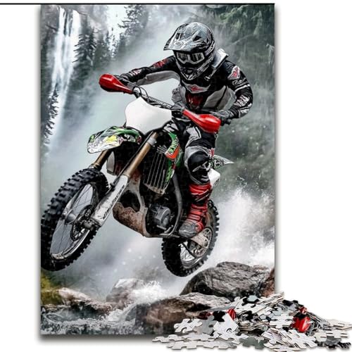 Puzzle 1000 Teile für Erwachsene Motorrad-Puzzle Spiel für Erwachsene Geschenk Familieninteraktives Spiel Gehirnherausforderung Geschenk 50X75CM von RZFWJL