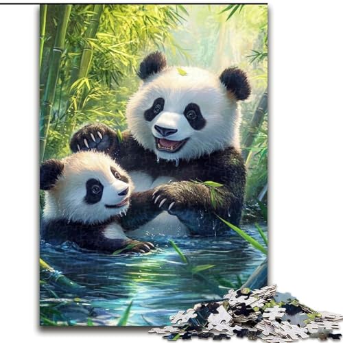 Puzzle 1000 Teile für Erwachsene Panda-Puzzle Interaktives Familienspiel, DIY-Heimdekoration, Gehirn-Herausforderung, Geschenk, 50x75cm Puzzle 1000 Teile für Erwachsene Panda-Puzzle Interaktives Familienspiel, DIY-Heimdekoration, Gehirn-Herausforderung, Geschenk, 50x75cm von RZFWJL