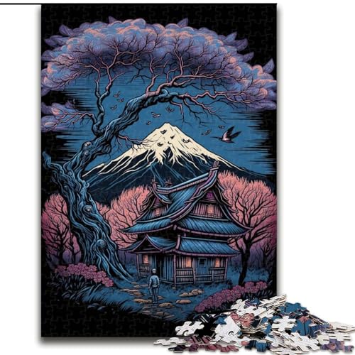 Puzzle 1000 Teile für Erwachsene im japanischen Stil, aus Pappe, für Teenager und Familienspaß, 1000 Teile(26x38cm) von RZFWJL