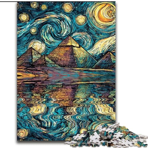 Puzzle 1000 Teile für Erwachsene und Jugendliche, Sternenhimmel-Pyramide, für Kinder ab 14 Jahren, Heimdekoration als Geschenk für die ganze Familie und Freunde (Größe 50x75cm) von RZFWJL