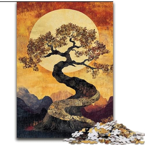 Puzzle 1000 Teile für Teenager, Geschenke, Bäume im Herbst, für Kinder ab 14 Jahren, Heimdekoration als Geschenk für die ganze Familie und Freunde (Größe 50x75cm) von RZFWJL