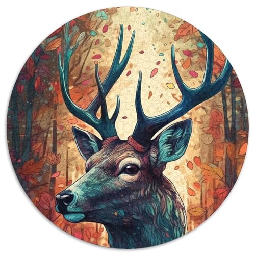Puzzle für Erwachsene, 1000 Hirsch-Farbpuzzles für Erwachsene, Eltern, Partner, Freunde – ab 14 Jahren, 67,5 x 67,5 cm Puzzle für Erwachsene, 1000 Hirsch-Farbpuzzles für Erwachsene, Eltern, Partner, Freunde – ab 14 Jahren, 67,5 x 67,5 cm von RZFWJL