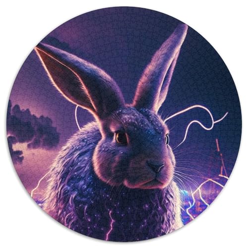 Puzzle für Erwachsene, 1000 Lightning Bunny-Puzzles für Erwachsene, Eltern, Partner, Freunde – ab 14 Jahren, 67,5 x 67,5 cm Puzzle für Erwachsene, 1000 Lightning Bunny-Puzzles für Erwachsene, Eltern, Partner, Freunde – ab 14 Jahren, 67,5 x 67,5 cm von RZFWJL