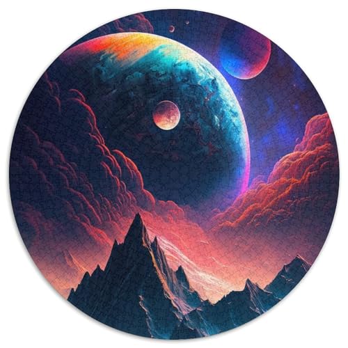 Puzzle für Erwachsene, 1000 Puzzles mit Fantasy-Planetenlandschaften, Eltern, Partner, Freunde – ab 14 Jahren, 67,5 x 67,5 cm von RZFWJL