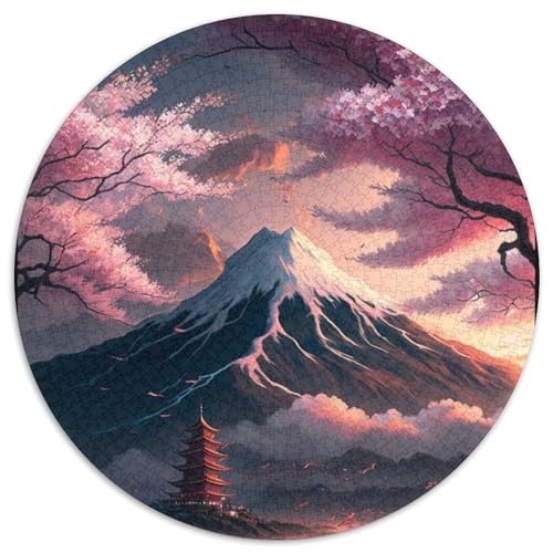 Puzzle für Erwachsene, 1000 Puzzles zum Thema Fuji, Eltern, Partner, Freunde – ab 14 Jahren, 67,5 x 67,5 cm von RZFWJL