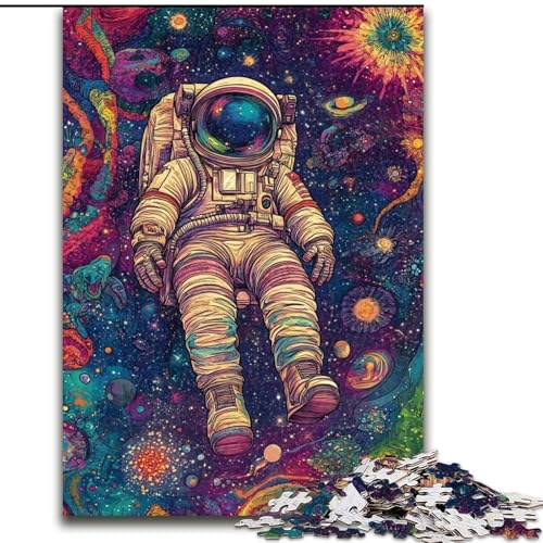 Puzzle für Erwachsene, 1000 Teile, Astronautentraum, für Kinder ab 14 Jahren, Lernspiel, Herausforderung, Spielzeug, Geschenk zum Geburtstag (Größe 26x38cm) von RZFWJL