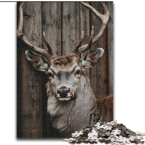Puzzle für Erwachsene, 1000 Teile, Bauernhof-Puzzle, Hirsch, pädagogisches Denkspiel, künstlerische Heim- und Bürodekoration, ab 14 Jahren, 50x75cm Puzzle für Erwachsene, 1000 Teile, Bauernhof-Puzzle, Hirsch, pädagogisches Denkspiel, künstlerische Heim- und Bürodekoration, ab 14 Jahren, 50x75cm von RZFWJL