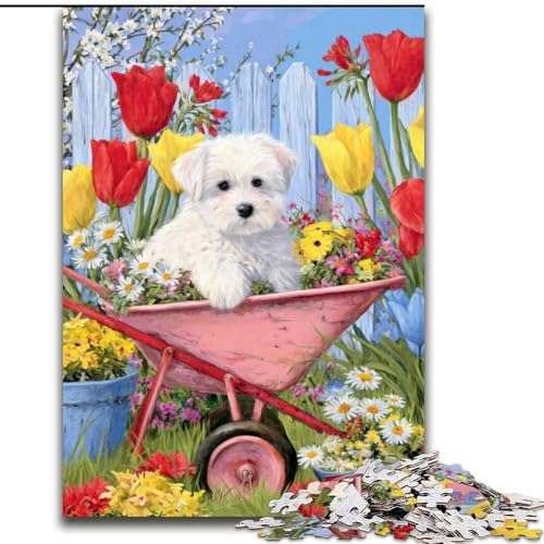 Puzzle für Erwachsene, 1000 Teile, Bauernhof-Welpen-Puzzle, pädagogisches Denkspiel, künstlerische Heim- und Bürodekoration, ab 14 Jahren, 50x75cm Puzzle für Erwachsene, 1000 Teile, Bauernhof-Welpen-Puzzle, pädagogisches Denkspiel, künstlerische Heim- und Bürodekoration, ab 14 Jahren, 50x75cm von RZFWJL