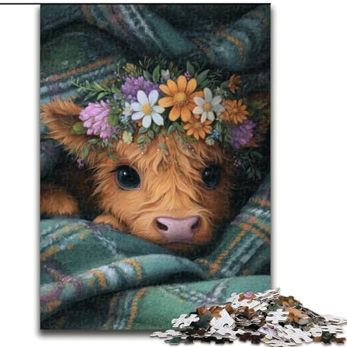 Puzzle für Erwachsene, 1000 Teile, Bauernhof-Yak-Puzzle, pädagogisches Denkspiel, künstlerische Heim- und Bürodekoration, ab 14 Jahren, 50x75cm Puzzle für Erwachsene, 1000 Teile, Bauernhof-Yak-Puzzle, pädagogisches Denkspiel, künstlerische Heim- und Bürodekoration, ab 14 Jahren, 50x75cm von RZFWJL