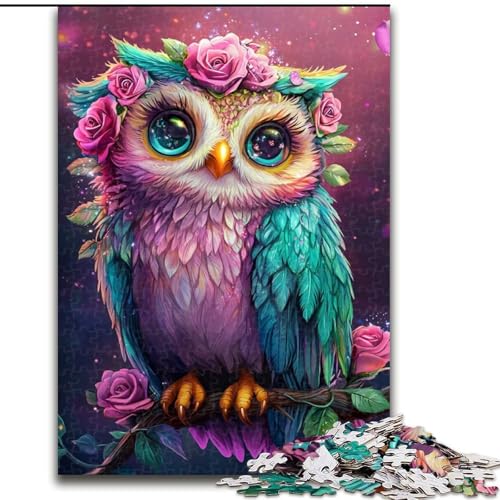 Puzzle für Erwachsene, 1000 Teile, Blumen-Eulen-Puzzle, Spiel für Erwachsene, Geschenk, interaktives Familienspiel, Gehirn-Herausforderung, Geschenk, 50x75cm Puzzle für Erwachsene, 1000 Teile, Blumen-Eulen-Puzzle, Spiel für Erwachsene, Geschenk, interaktives Familienspiel, Gehirn-Herausforderung, Geschenk, 50x75cm von RZFWJL