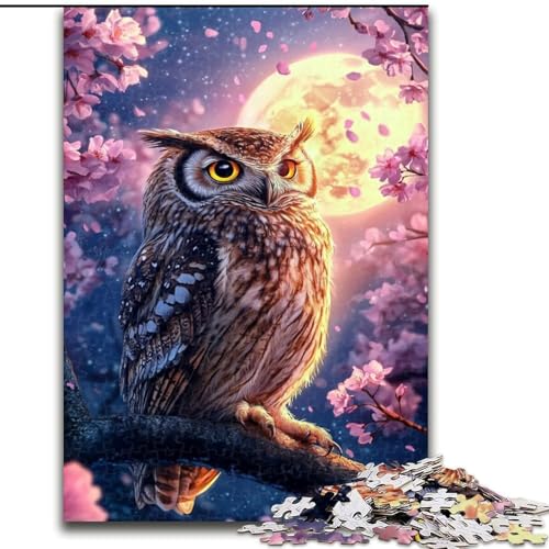 Puzzle für Erwachsene, 1000 Teile, Blumen-Eulen-Puzzle, pädagogisches Denkspiel, künstlerische Heim- und Bürodekoration, ab 14 Jahren, 50x75cm Puzzle für Erwachsene, 1000 Teile, Blumen-Eulen-Puzzle, pädagogisches Denkspiel, künstlerische Heim- und Bürodekoration, ab 14 Jahren, 50x75cm von RZFWJL
